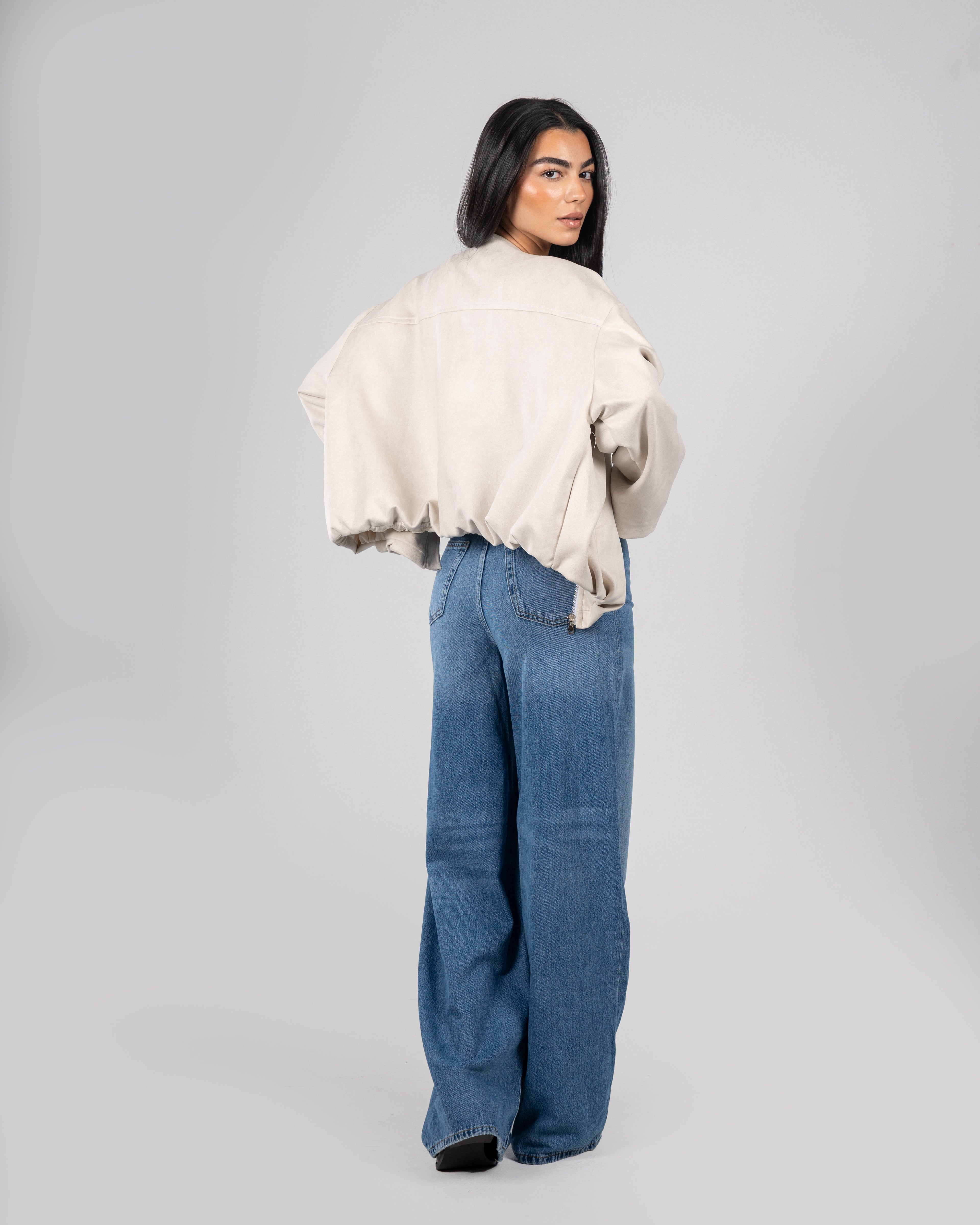 Balloon Suede Jacket