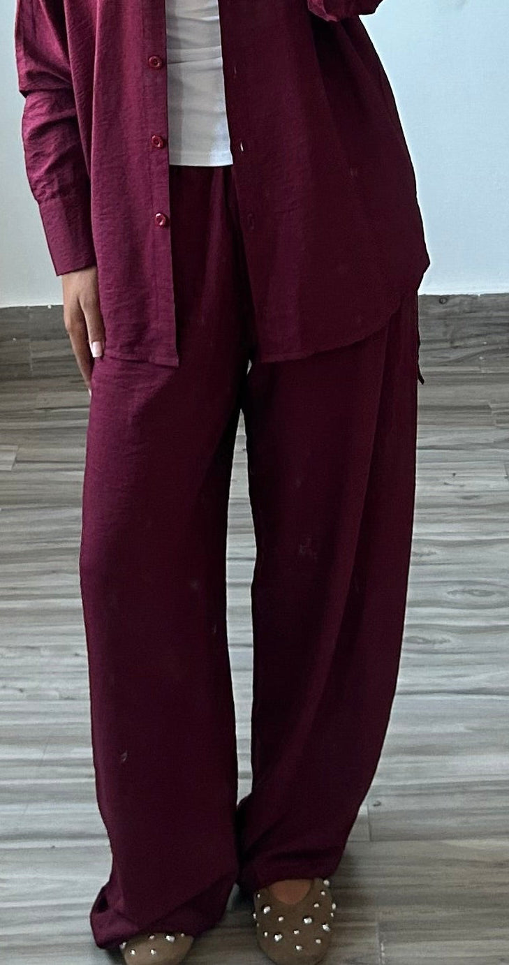 Burgundy Shirt