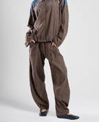 The Beaded Balloon Pants in Brown