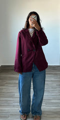 Burgundy Blazer