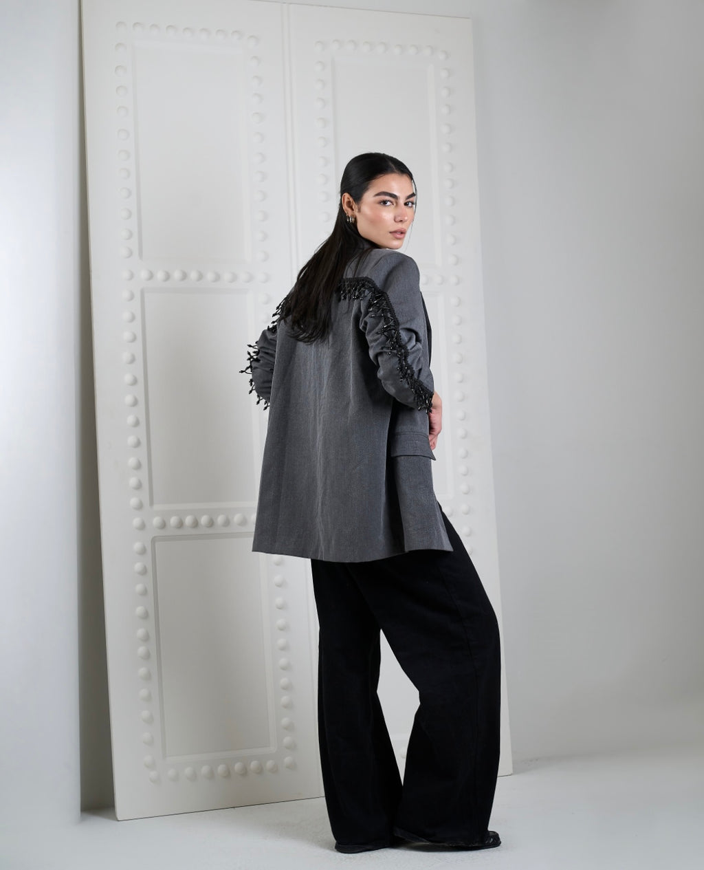 Chunky Blazer in Grey