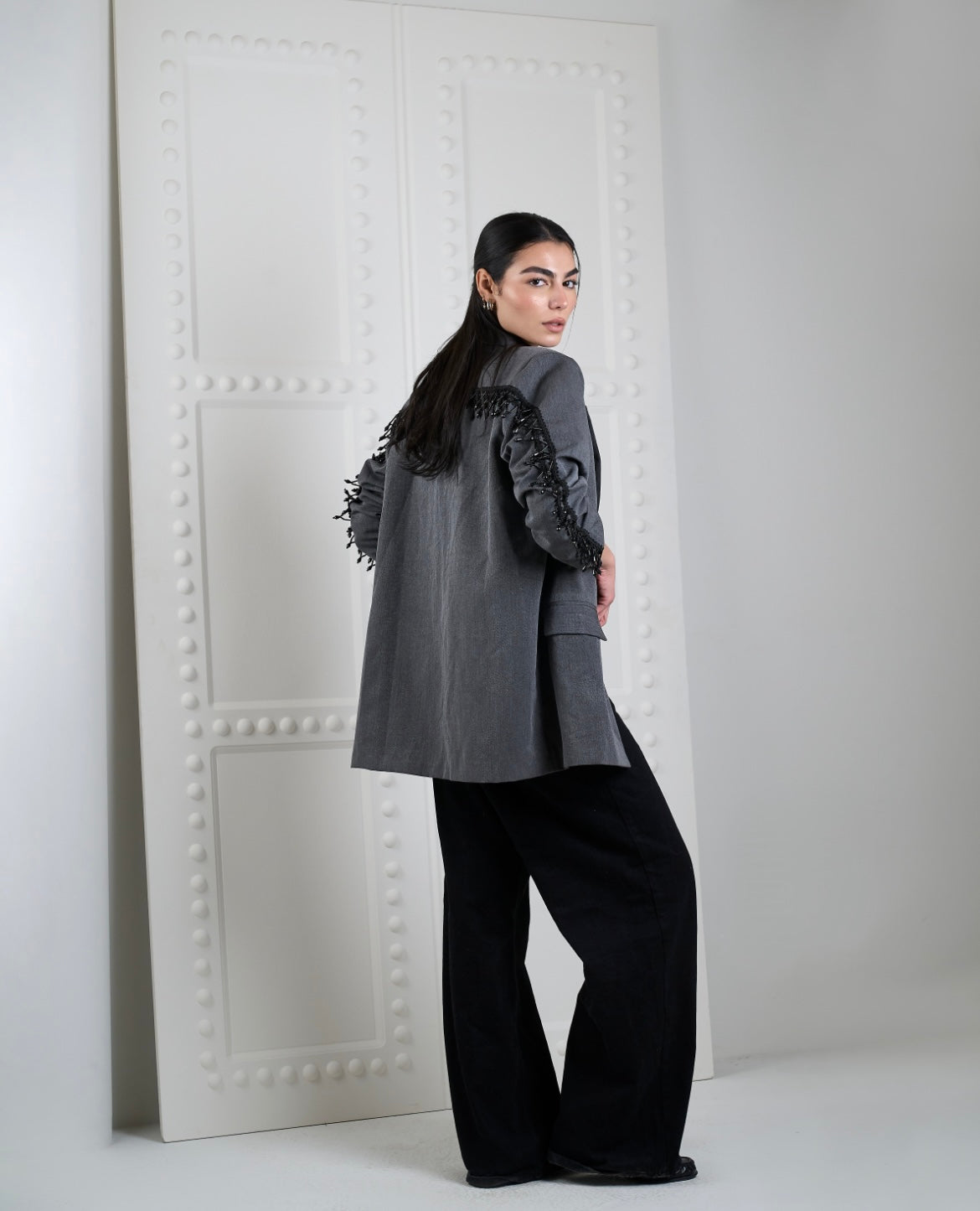 Chunky Blazer in Grey