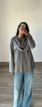 Tricot Scarf Cardigan