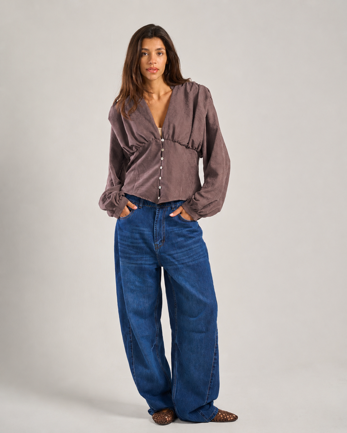 The Dream Top in Brown