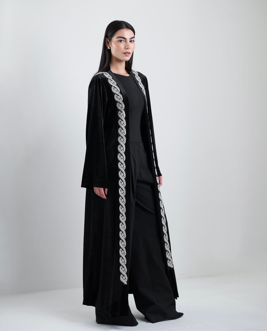 Velvet Braided Kaftan