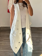 White Vest with Rings