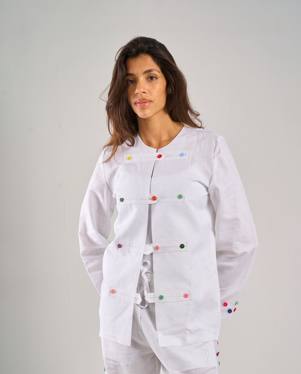 Pure Linen Top in White