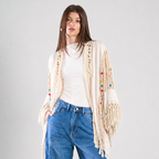 Macramé Short Cardigan