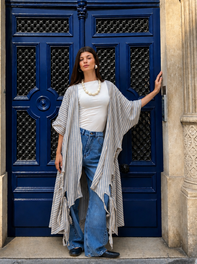 The Knots Cardigan in Blue