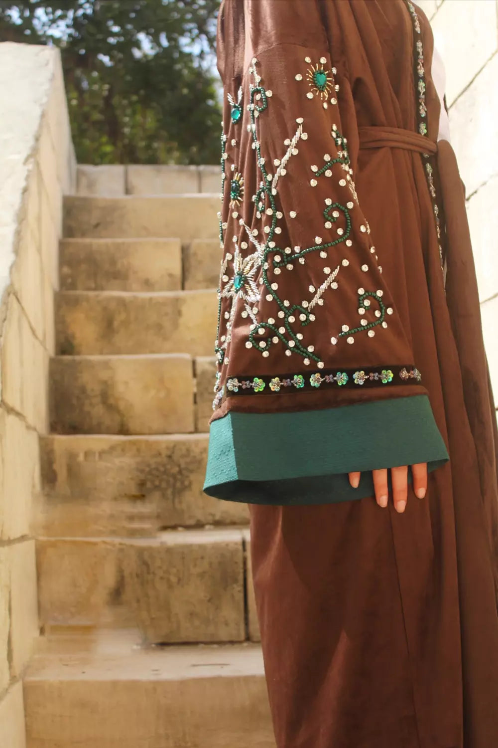 Emerald Abaya Kaftan