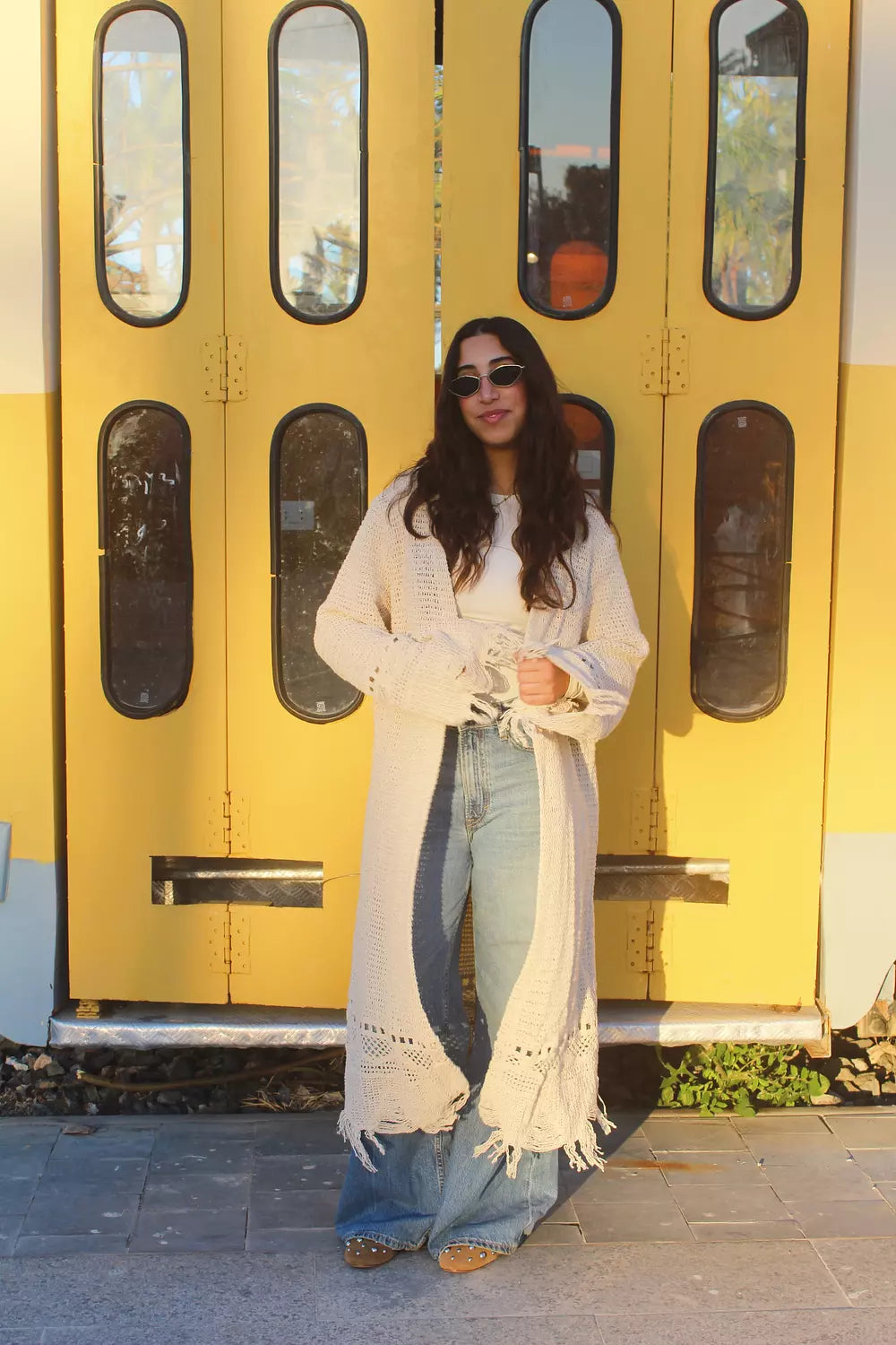 Long Crochet Cardigan