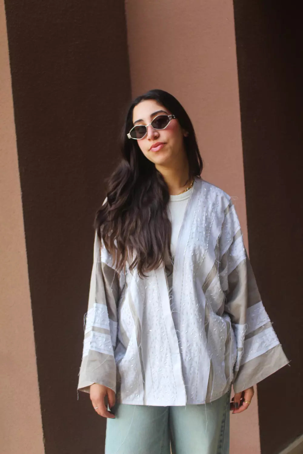 The Linen Muse Beaded Cardigan