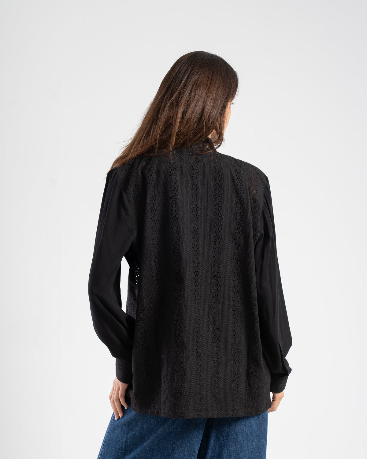 The Mandarin Top in Black