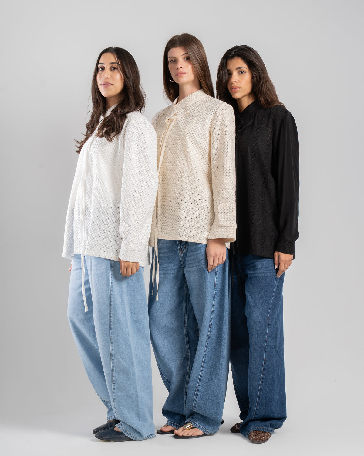 The Mandarin Top in Beige