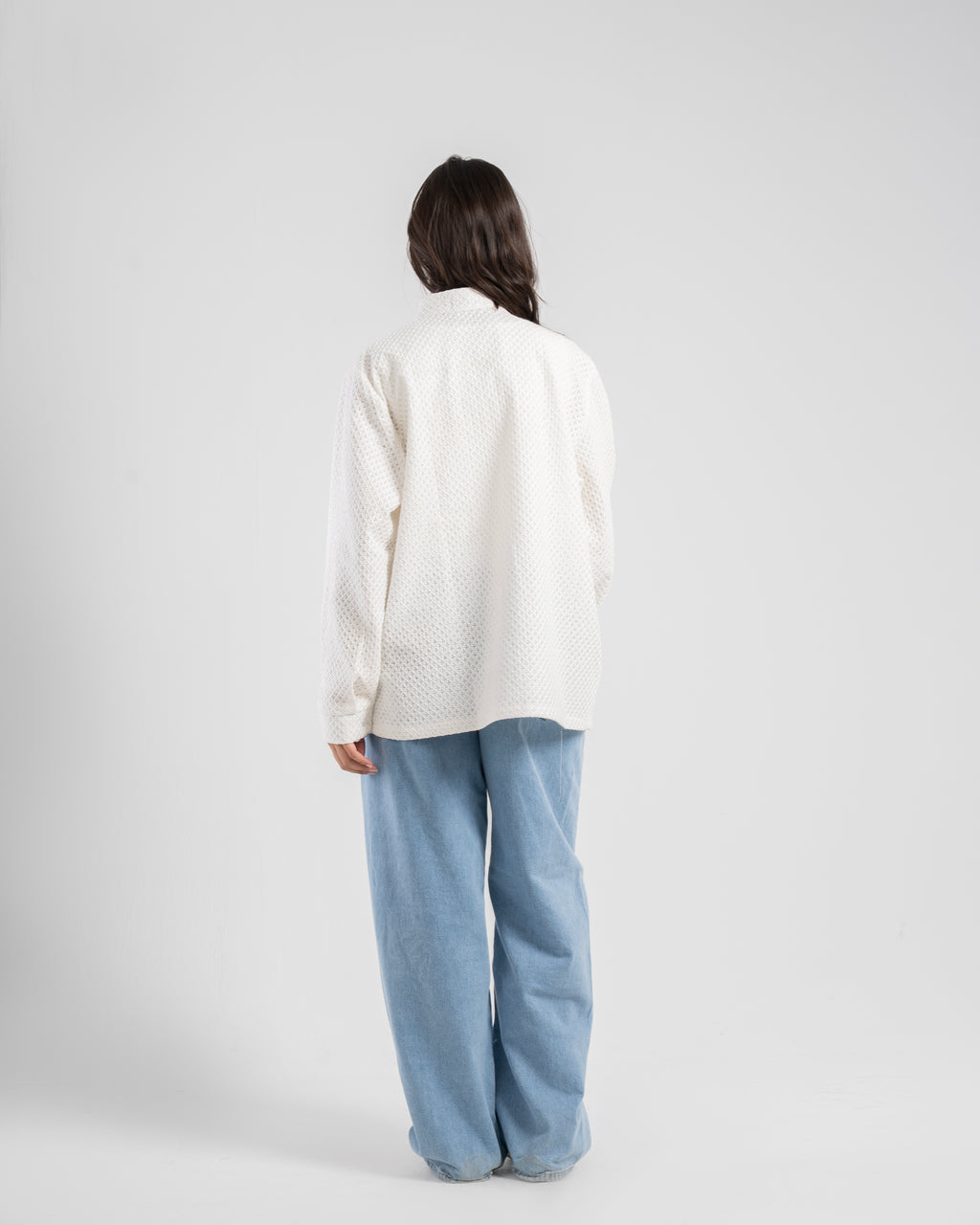 The Mandarin Top in White