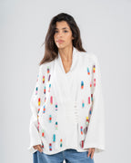 The Beads Linen Top