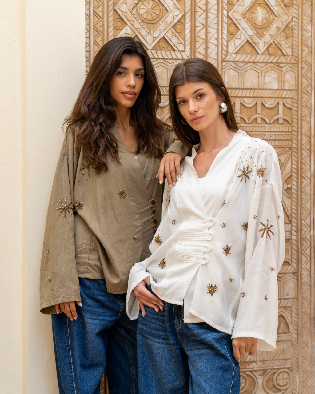 The Star Linen Top in White
