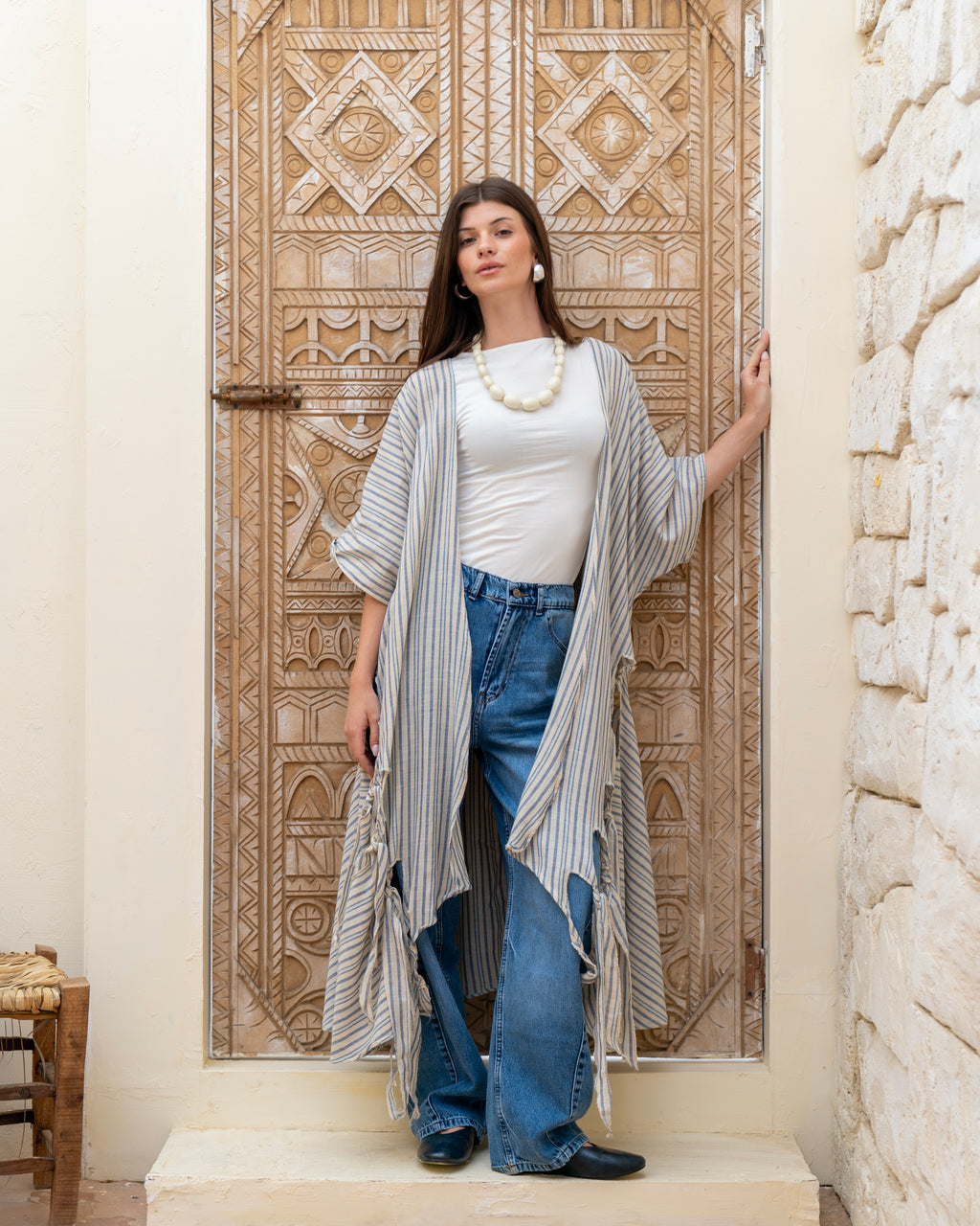 The Knots Cardigan in Blue