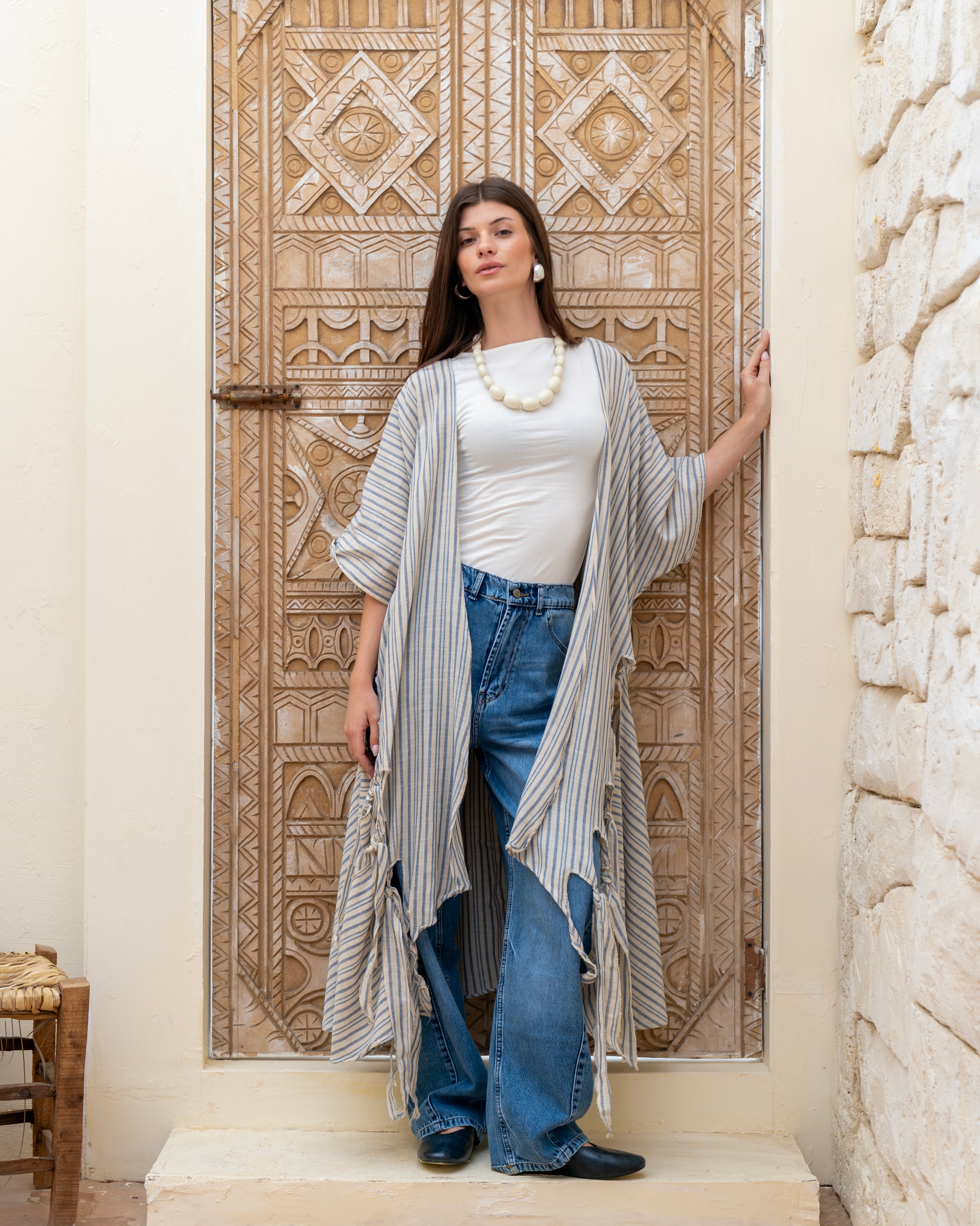 The Knots Cardigan in Blue