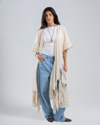 The Knots Cardigan in Beige