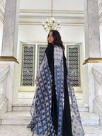 Butterfly Lilac Abaya Kaftan