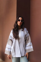 The Linen Muse Beaded Cardigan