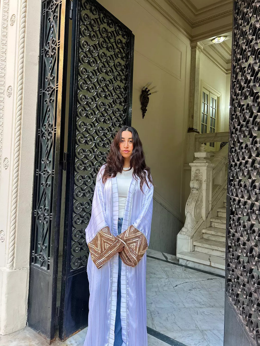 Angel White Abaya Kaftan