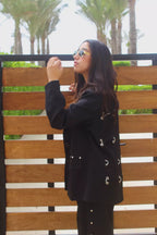 Black Rings Blazer Set