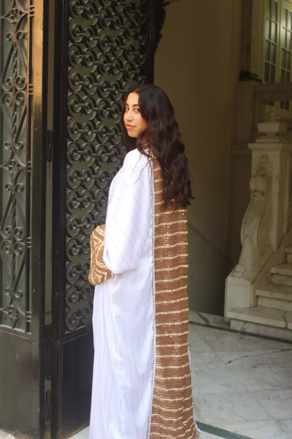 Angel White Abaya Kaftan